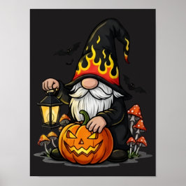 Affiche de gnome d'Halloween
