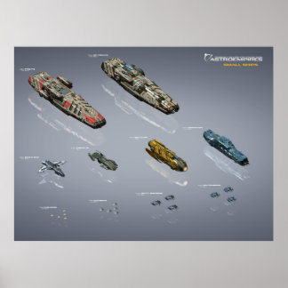 Affiche de graphique de petites unités