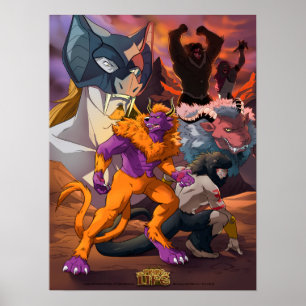 Affiche de groupe "de Kedamono sauvage"