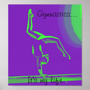 Affiche de gymnastique "C'est ma vie"