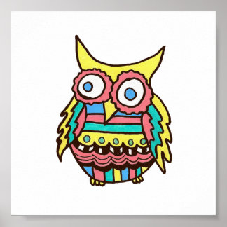 Affiche de hibou