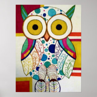 Affiche de hibou