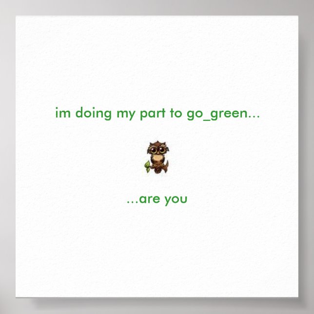 affiche de hibou (Devant)