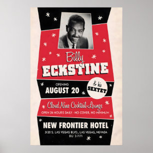 Affiche de jazz de Billy Eckstine - Sans couvertur