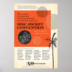 Affiche de jazz de la convention de DJ de Miami 19