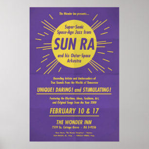 Affiche de jazz Sun Ra & His Arkestra - Wonder Inn