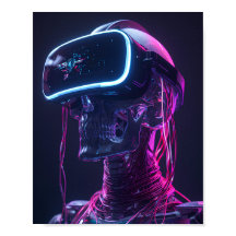 Affiche de jeu Cyber Skull VR — Futuriste