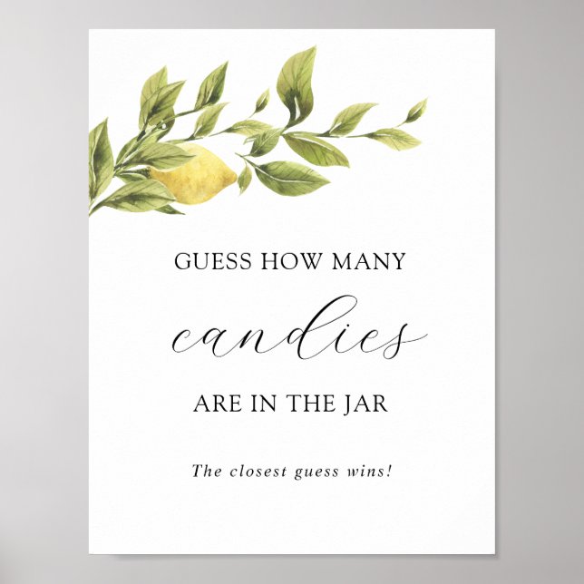 Affiche de jeu de douche 'Devinez combien il y a d (Devant)