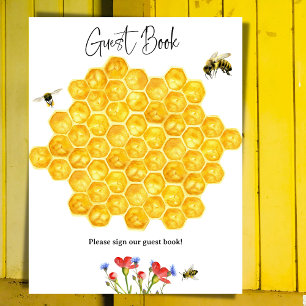 Affiche de jeu de livre d'or pour Baby Shower sur 