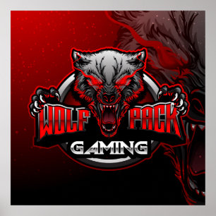 Affiche de jeu de meute de loups