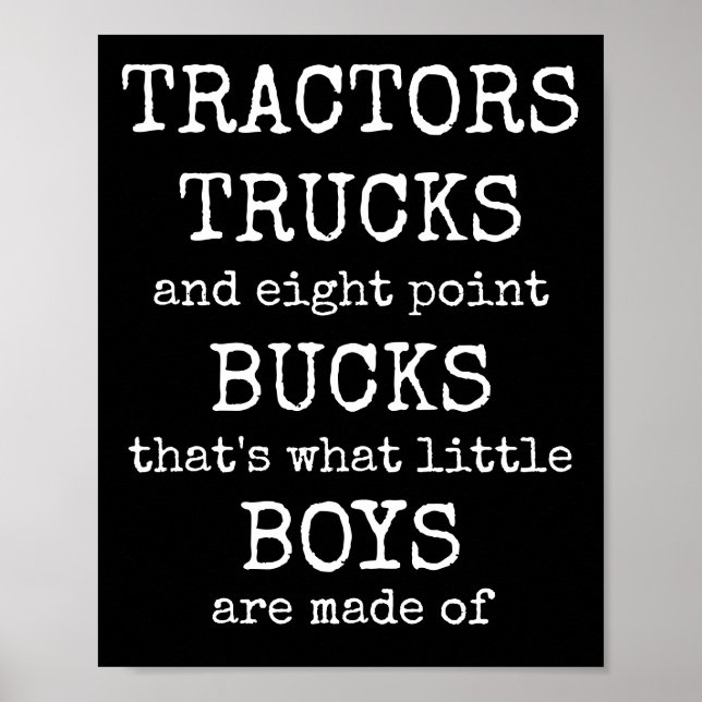 Affiche de jeu de mots What Little Boys Are Made O (Devant)