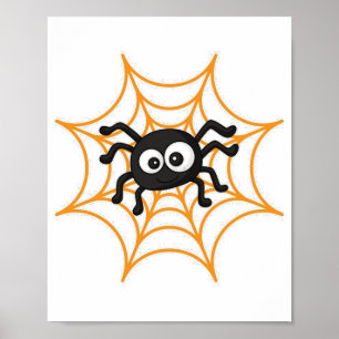 Affiche de jolie araignée d'Halloween