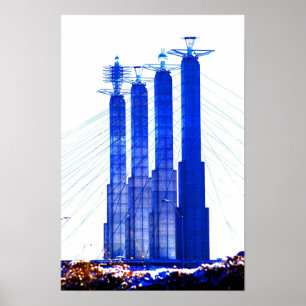 Affiche de Kansas City Skyline