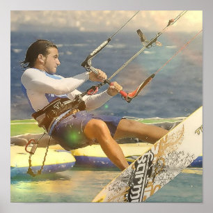 Affiche de kitesurf
