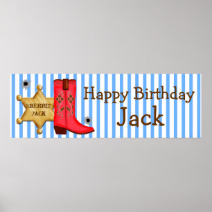 Affiche de la bannière Cowboy Wild West