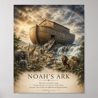 Affiche de la Bible de l'Arche de Noé
