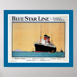 Affiche de la Blue Star Line