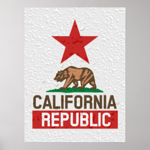 Affiche de la Californie sur l'eau