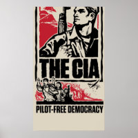 Affiche de la CIA pour une démocratie sans pilote