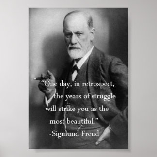 Affiche de la citation de Sigmund Freud