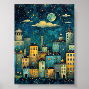 Affiche de la Cityscape céleste