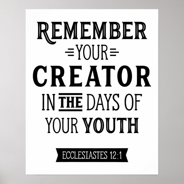 Affiche de la classe biblique (Devant)