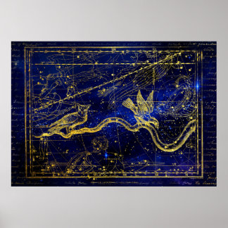 affiche de la constellation du zodiaque