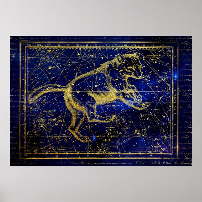 affiche de la constellation majeure ursa (Devant)