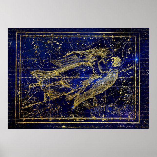 affiche de la constellation vierge (Devant)