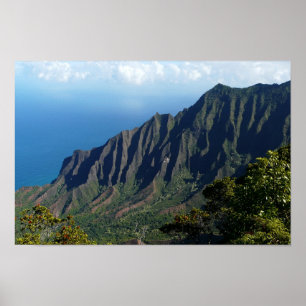 Affiche de la côte de Na Pali sur Kauai