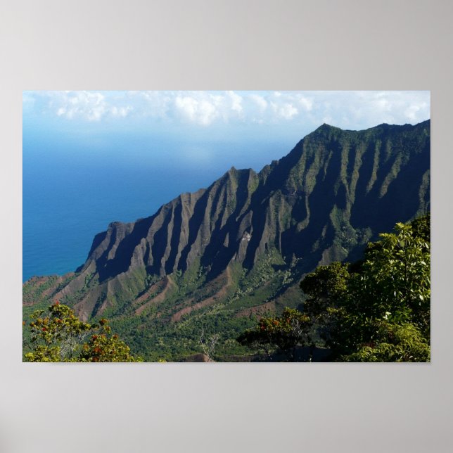 Affiche de la côte de Na Pali sur Kauai (Devant)