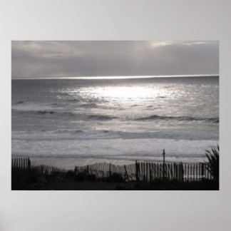 Affiche de la côte du Pacifique