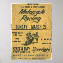 Affiche de la course automobile Motorcycle South B