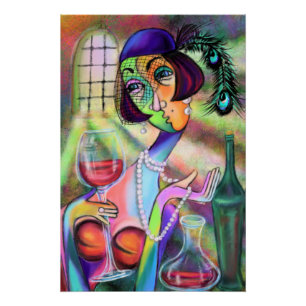 Affiche de la dame moderne Pearl