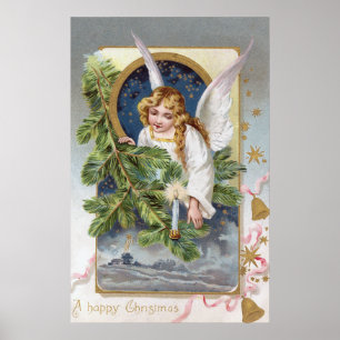 Affiche de la décoration de Noël des Anges de Noël