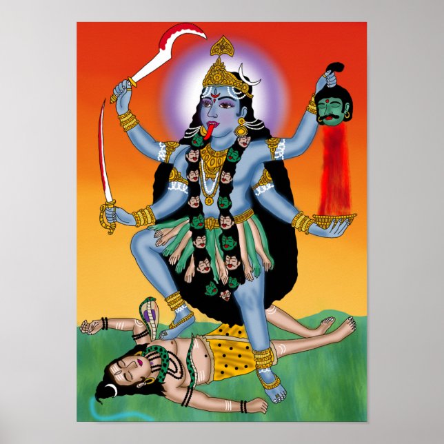 Affiche de la déesse Kali (Devant)