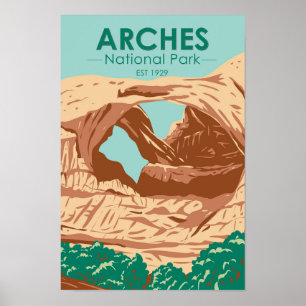 Affiche de la Double Arche du Parc national des Ar