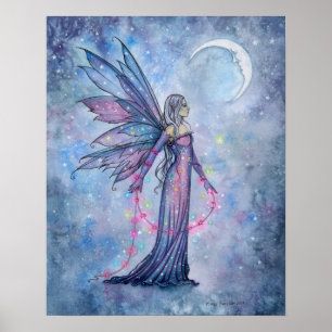 Affiche de la fée de la Lune de décembre par Molly