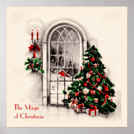 Affiche de la fenêtre de Noël