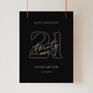 Affiche de la fête d'anniversaire des 21 ans de Mo