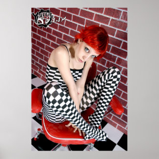 Affiche de la fille de la race