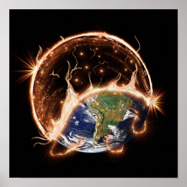 Affiche de la fin du monde. (Devant)