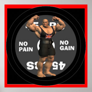 Affiche de la Grande-Bretagne Powerlifter