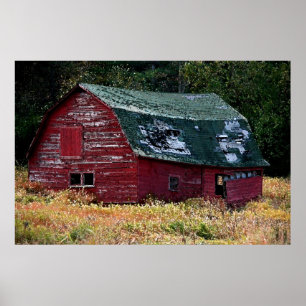 Affiche de la grange Adirondack