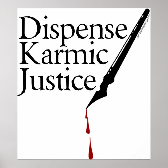 Affiche de la justice karmique (Devant)