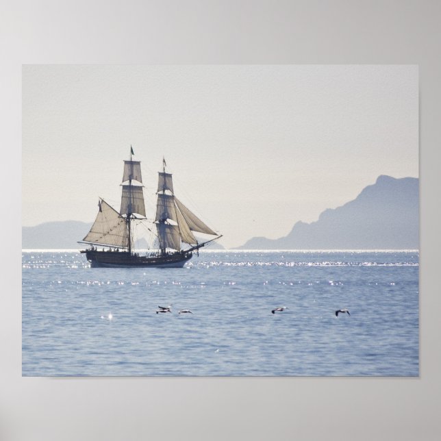 Affiche de la Lady Washington du grand navire (Devant)