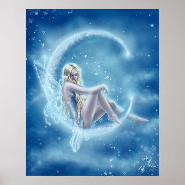 Affiche de la lune d'hiver (Devant)