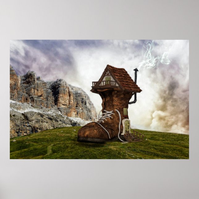 affiche de la maison de chaussures (Devant)