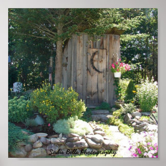 Affiche de la Maison de l'Outhouse dans le Maine