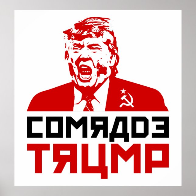 Affiche de la manifestation de Trump 2017 : "COMRA (Devant)